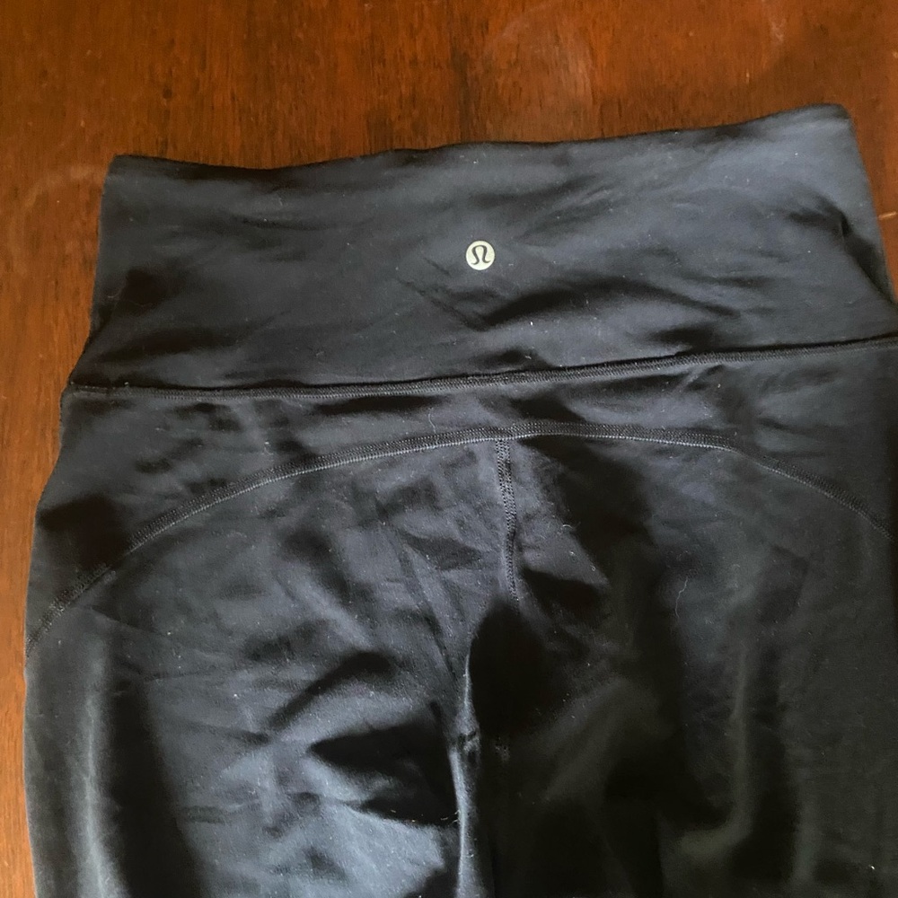 lululemon athletica Black Boot-Cut Flare Yoga Pants